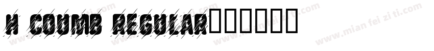 H COUMB Regular字体转换